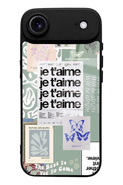 Spoyi iPhone 17 Air Je t'Aime Designed Glossy Phone Case Compatible