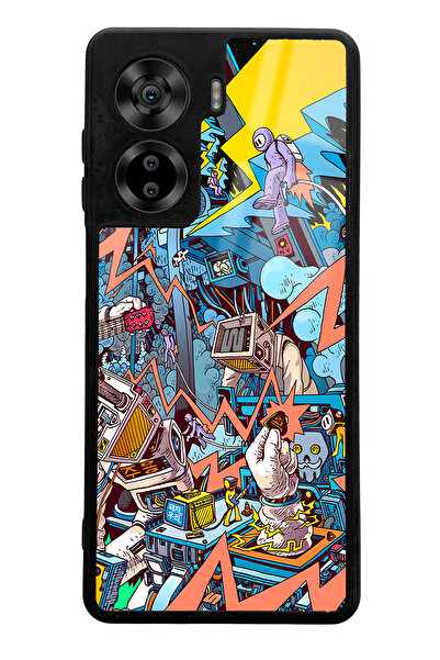 Spoyi Casper Via X40 Retro Machine Design Glossy Phone Case Compatible