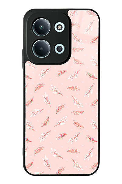 Spoyi Xiaomi Redmi 15C 4g Powder Leaf Design Glossy Phone Case Compatible