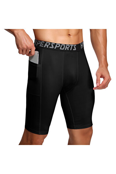Choice 3XL Black Men Running Short Quick Dry Leggings Mens Compression Tights Gym Fitness Sport Shorts Mal