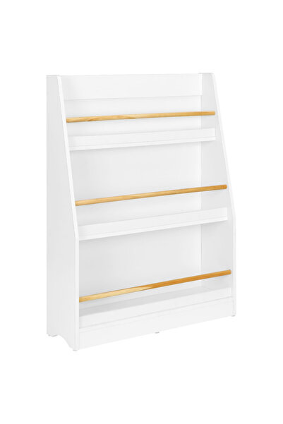 GINGER HOME Organizator din lemn pentru jucarii si carti Cozy White