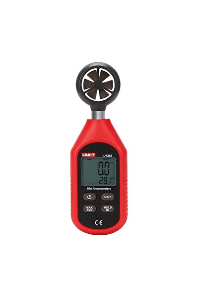 OEM UNI-T UT363BT Bluetooth Anemometer, 0-30 m/s, Auto-off, Batteries Included (Red/Black)
