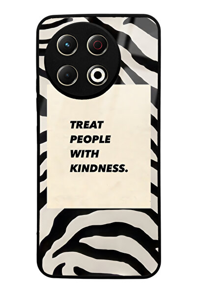 Spoyi Tecno Spark 30 Pro Compatible Zebra Motto Design Glossy Phone Case