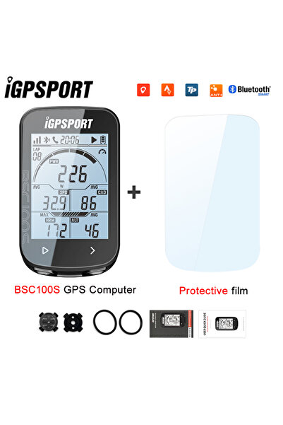 iGPSPORT عداد المسافات القياسي BSC100S ANT+ GPS لركوب الدراجات وجهاز كمبيوتر الدراجة وعداد السرعة اللاسلكي