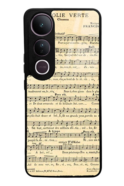 Spoyi Vivo V50 Lite Compatible Music Notes Design Glossy Phone Case