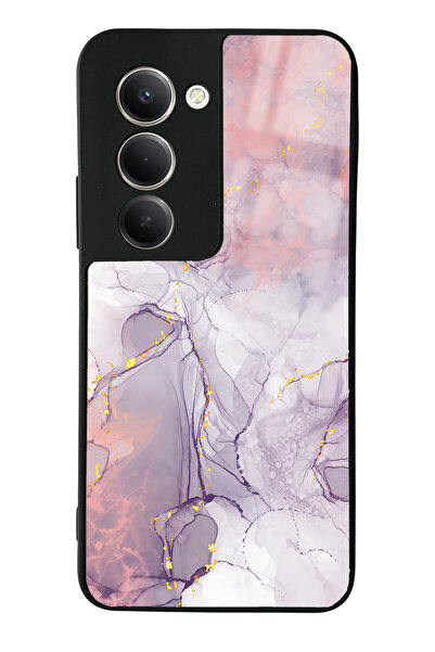 Spoyi Xiaomi Redmi 15 Fuchsia Marble Design Glossy Phone Case Compatible