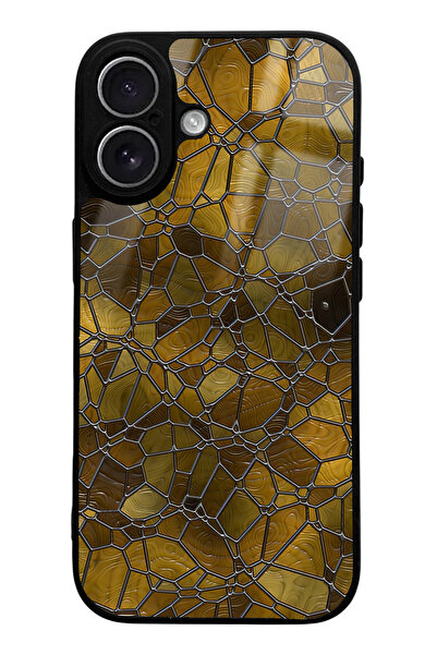 Spoyi Geometric Design Glossy Phone Case Compatible with iPhone 17