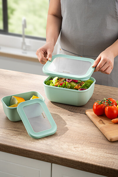 Emsan Lora 2-Piece Storage Container Khaki