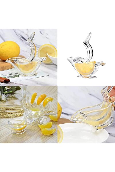 Kribo Lemon Squeezer LS1 - Manual Ergonomic Portable Transparent Acrylic Citrus Juicer