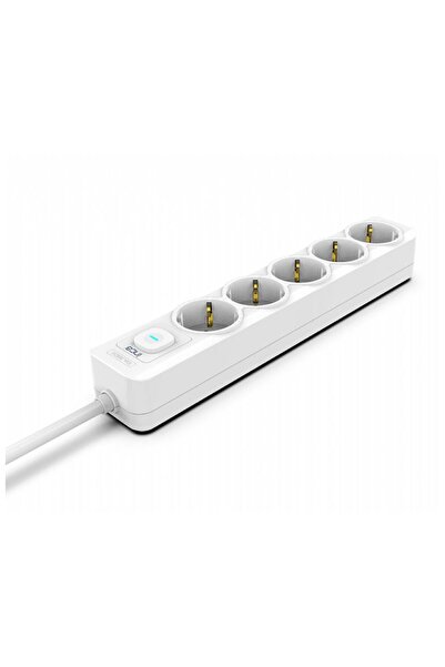 Inca IPW-44GB3 5 port Akım Korumalı Led Tuşlu Priz 3M - Beyaz