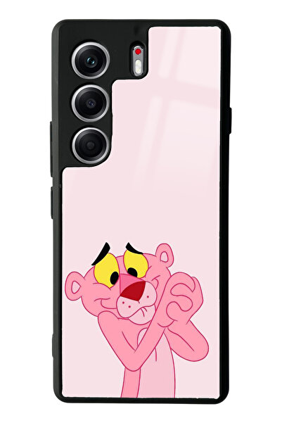 Spoyi Tecno Camon 40 Pro uyumlu Pink Panter Tasarımlı Glossy Telefon Kılıfı