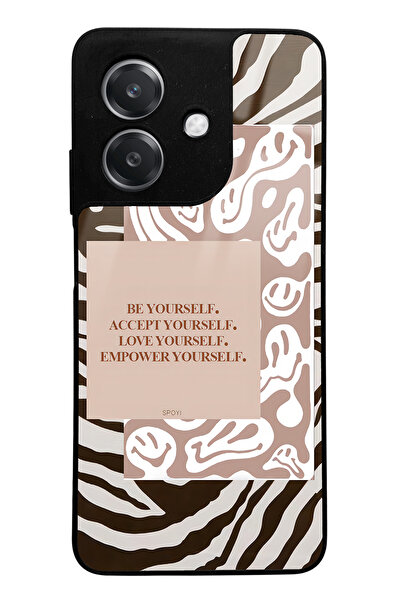 Spoyi Oppo A3 Compatible Emoji Zebra Design Glossy Phone Case