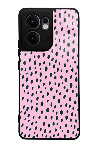Spoyi Oppo Reno 13F Pink Speckle Design Glossy Phone Case Compatible