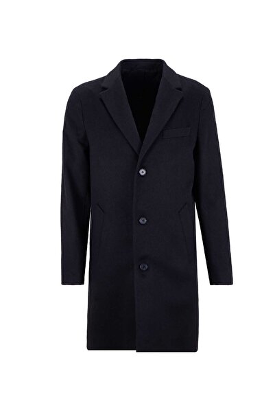 Fabrika Siyah Erkek Palto F5WM-PLT 2895