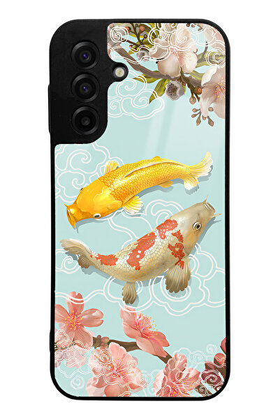 Spoyi حافظة هاتف سامسونج A17 بتصميم سمكة الكوي اللامعة