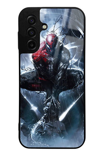 Spoyi حافظة هاتف سامسونج A17 بتصميم سبايدرمان لامعة