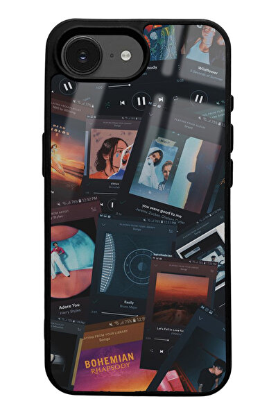 Spoyi iPhone 16E Compatible Retro Design Glossy Phone Case