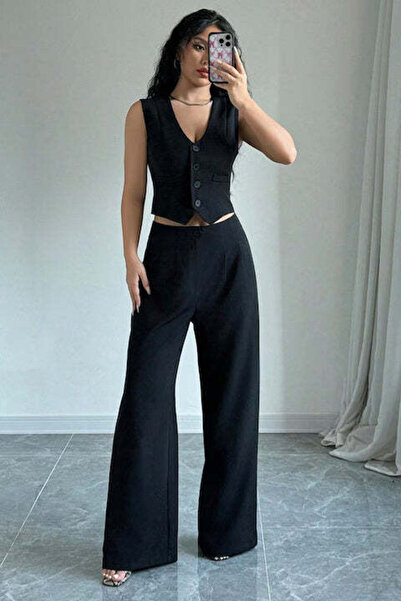 StreetWear Outlet Women's Elegant Set suit - Vest & Trousers