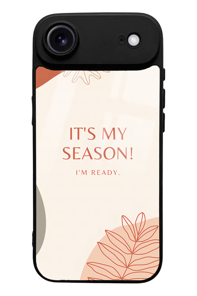 Spoyi iPhone 17 Compatible Air My Season Designed Glossy Phone Case
