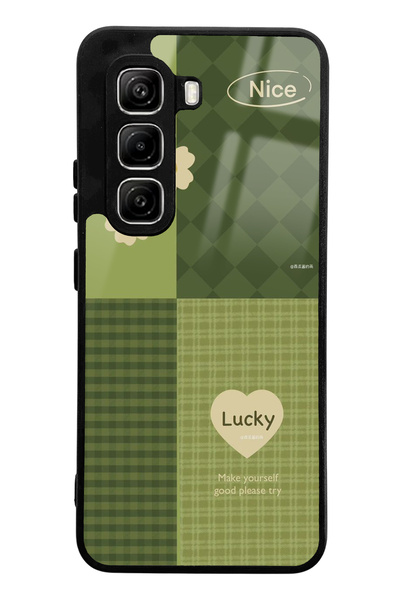 Spoyi Infinix Hot 50 Pro Compatible Lucky Design Glossy Phone Case