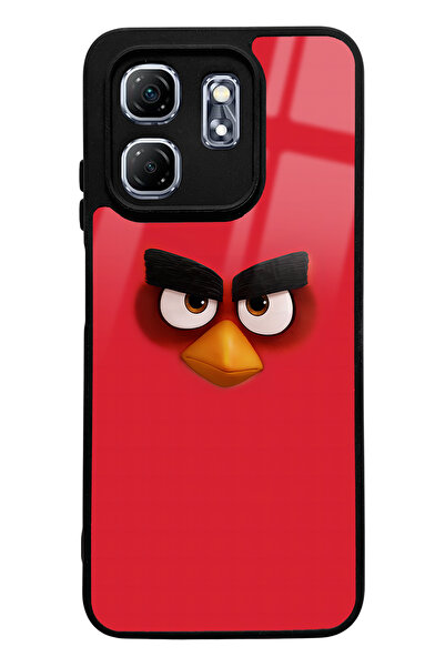 Spoyi Infinix Hot 50I Compatible Red Angry Birds Design Glossy Phone Case