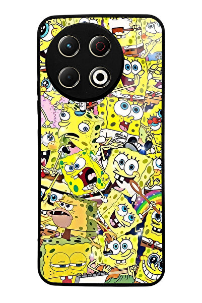 Spoyi Spark 30 Pro Compatible Spongebob Design Glossy Phone Case