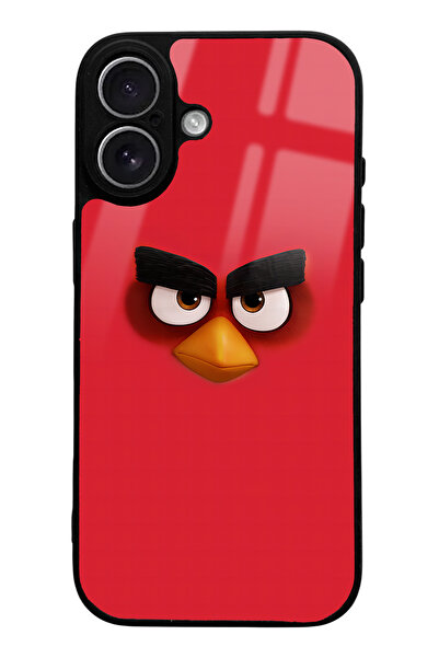Spoyi iPhone 17 Compatible Red Angry Birds Designed Glossy Phone Case