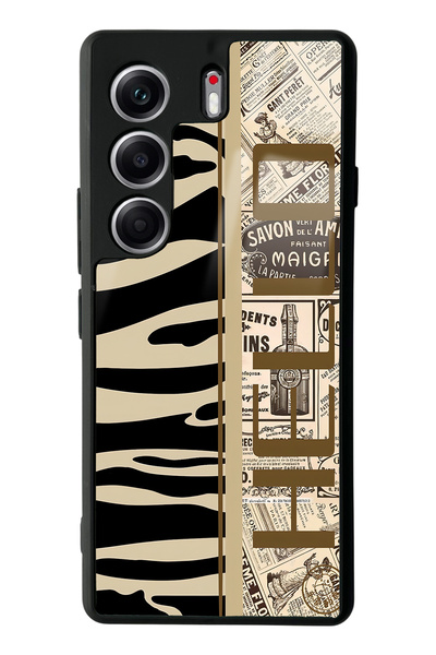 Spoyi Tecno Camon 40 Pro Zebra Newspaper Design Glossy Phone Case