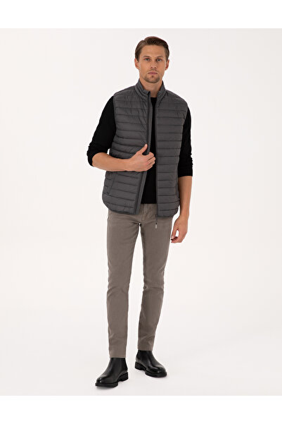 Pierre Cardin Antrasit Kapitone Yelek 50313897-VR006