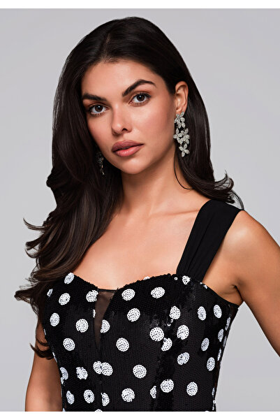 OMBRE Βραδινό φόρεμα LA-OM-DLR245 - μαύρο