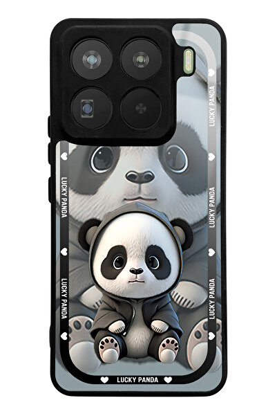 Spoyi Xiaomi Mi 15 Pro White Lucky Panda Design Glossy Phone Case Compatible