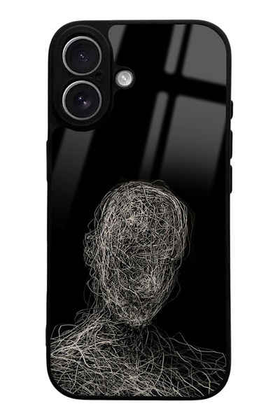 Spoyi iPhone 17 Draw Silhouette Design Glossy Phone Case Compatible