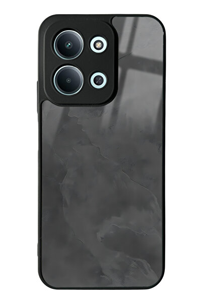 Spoyi Xiaomi Redmi 15C 4g Compatible Gray Marble Design Glossy Phone Case