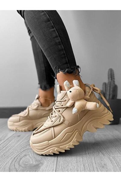 Casual Women's sneakers made of eco-leather, casual, WW227, Brown