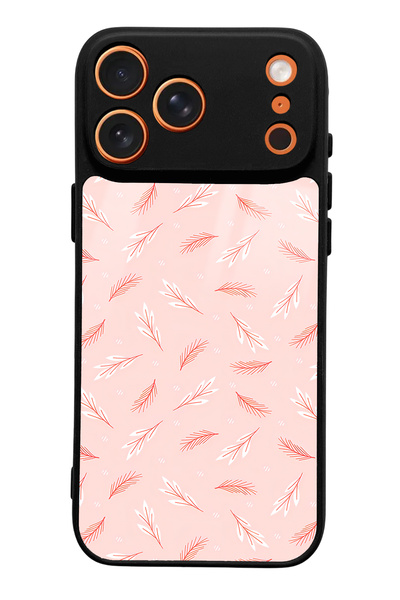 Spoyi حافظة هاتف لامعة بتصميم أوراق الشجر لهاتف آيفون 17 برو ماكس