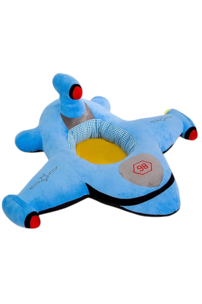 Krista Pernă de înălțare pentru bebeluși - Avion albastru