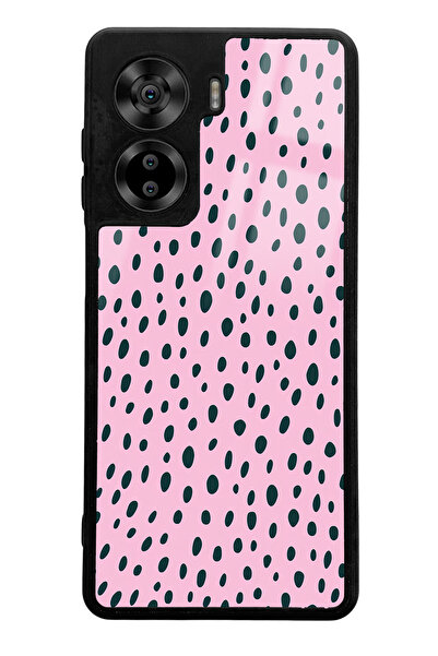 Spoyi Casper Via X40 Compatible Pink Speckle Design Glossy Phone Case