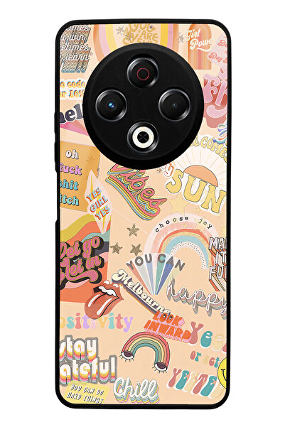 Spoyi Tecno Spark 30 Compatible Vintage Sticker Design Glossy Phone Case