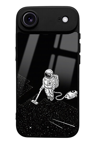 Spoyi Glossy Phone Case with Astronaut Tatiana Design, Compatible with iPhone 17 Air