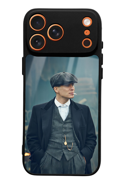 Spoyi حافظة هاتف لامعة لهاتف iPhone 17 Pro Max بتصميم Peaky Blinders Thomas Shelby