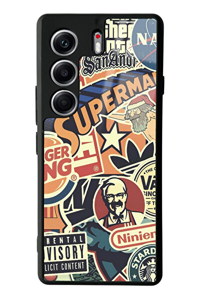 Spoyi Tecno Camon 40 Pro Retro Brand Design Glossy Phone Case Compatible