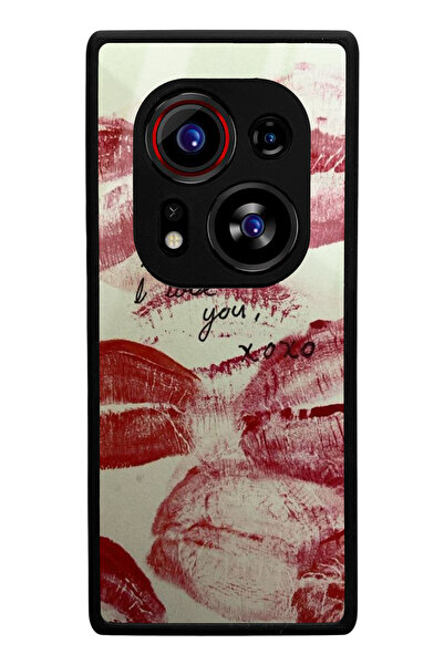 Spoyi حافظة هاتف لامعة متوافقة مع تكنو فانتوم إكس2 برو بتصميم 'أحبك'