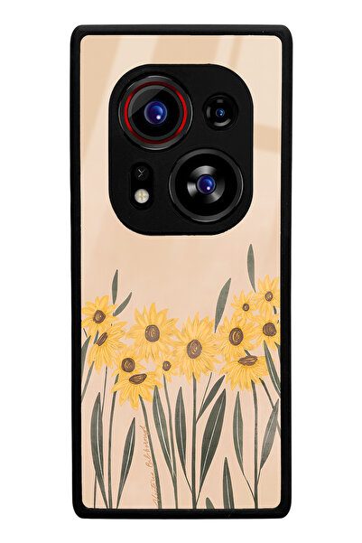 Spoyi Tecno Phantom X2 Pro Watercolor Sunflower Design Glossy Phone Case Compatible