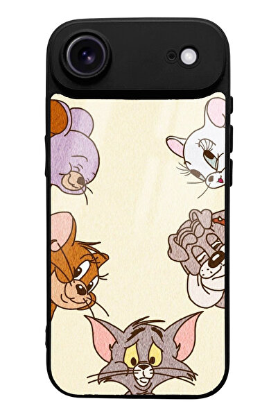 Spoyi Tom and Jerry Designed Glossy Phone Case Compatible with iPhone 17 Air