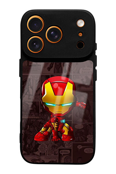 Spoyi iPhone 17 Pro Iron Man Design Glossy Phone Case