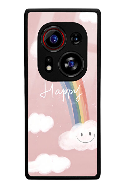 Spoyi Tecno Phantom X2 Pro Compatible Happy Cloude Design Glossy Phone Case