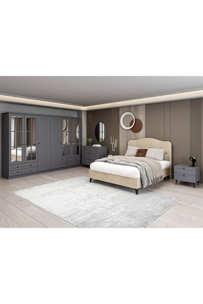 Minar İlkbahar Yatak Odası Takımı - Antrasit