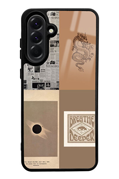 Spoyi A56 Compatible Breathe Deeper Designed Glossy Phone Case