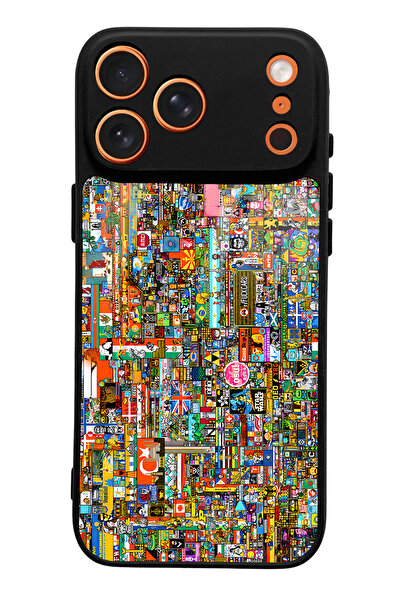 Spoyi iPhone 17 Pro Max Compatible R/Place Commemorative Design Glossy Phone Case