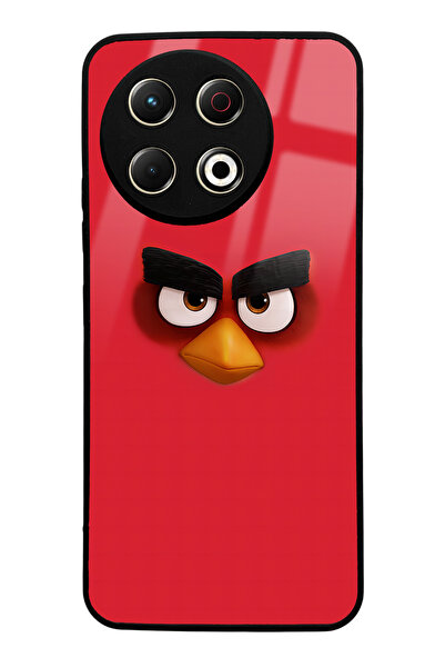 Spoyi Tecno Spark 30 Pro Compatible Red Angry Birds Design Glossy Phone Case